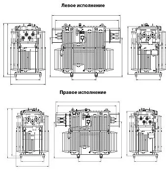Фото чертежа ТМГФ 2000/10/0,4 Фото чертежа ТМГФ 2000/10/0,4